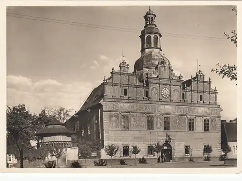 Mies (Westböhmen) Rathaus mit Sgrafitto-Verzierungen, Turm ngl E6628