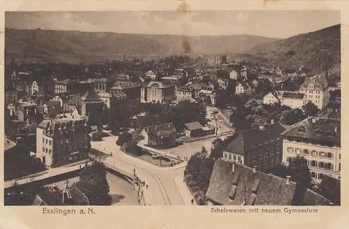 Eßlingen a.N., Schelzwasen mit neuem Gymnasium gl1919? E9642