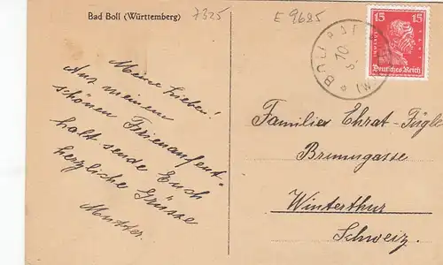 Bad Boll, Württemberg glum 1925? E9685