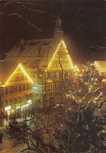 Backnang, Weihnachtsstimmung am Rathaus gl1988 E6667