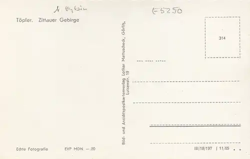 Zittauer Gebirge, Der Papagei auf dem Töpfer ngl E5250