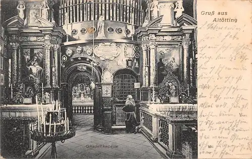 Altötting - Inneres der Gnadenkapelle gl1905 167.263
