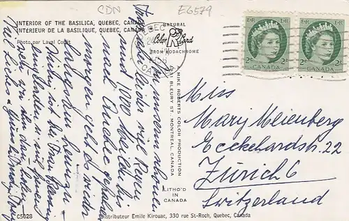 Québec, Interior of the Basilica gl1956 E6579