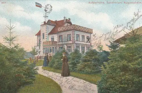 Aufderhöhe bei Solingen, Sanatorium Augustaheim gl1908 E7180
