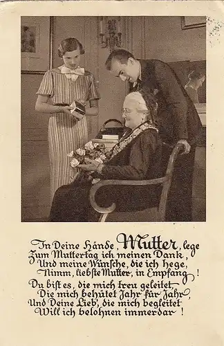 Muttertag-Wünsche, In Deine Hände, Mutter, ... gl1937 E6589