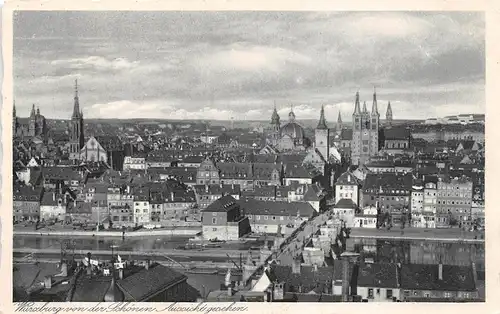 Würzburg - Blick von der schönen Aussicht ngl 167.380