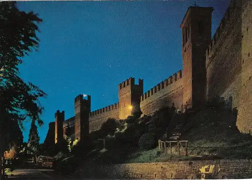 Gradara, Mura di cinta del Castello - Notturno ngl E6595