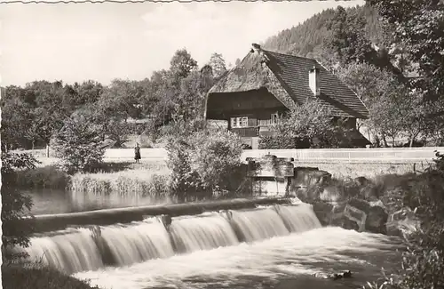 Altes Schwarzwaldhaus am Wehr gl1964 E9829