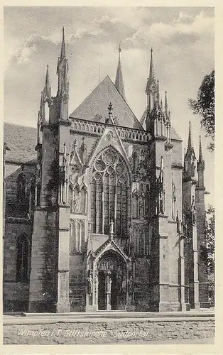 Wimpfen im Tal, Stiftskirche, Südportal ngl F1043