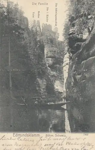 Böhmische Schweiz, Edmundsklamm, gl1906 E8264