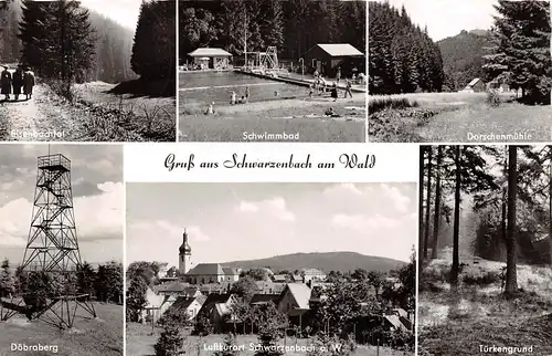 Schwarzenbach am Wald - Mehrbildkarte gl1957 167.536