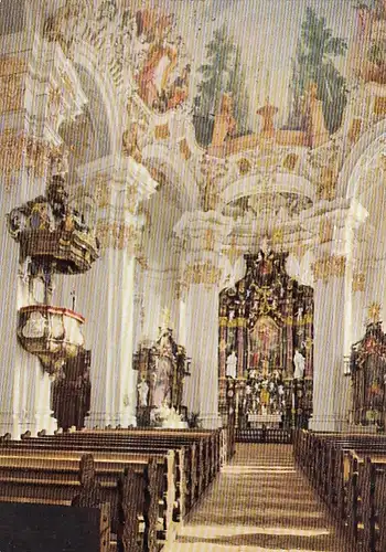 Wallfahrtskirche Steinhausen bei Bad Schussenried, innen gl1958 E9867