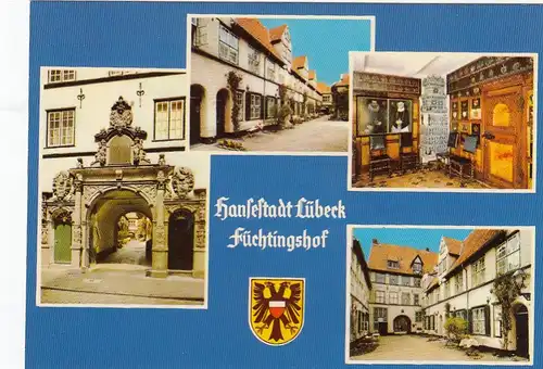 Hansestadt Lübeck, Füchtingshof, Mehrbildkarte ngl E7281