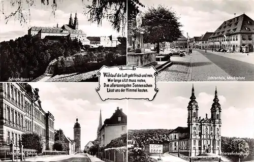 Lichtenfels - Schloss Banz, Marktplatz, Schule, Vierzehnheiligen gl1959 167.620