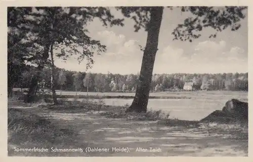 Sommerfrische Schmannewitz (Dahlener Heide) Alter Teich gl1956 E7309