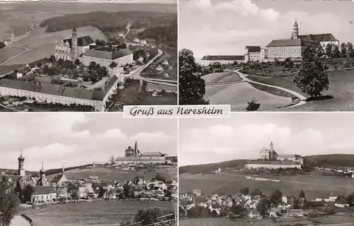 Neresheim Benediktinerkloster, Mehrbildkarte gl1958 E8347