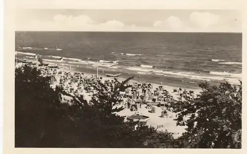 Ostseebad Bansin, Strandpartie, Luftbild gl1956 E7332