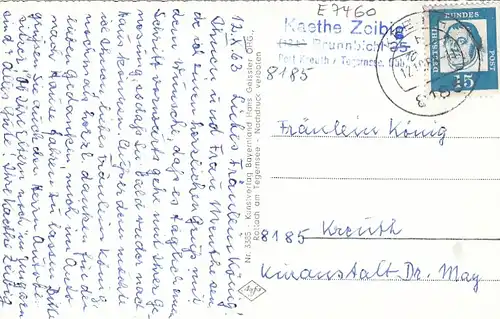 Kreuth, Leonhardstein, Roß- u.Buchstein, Karwendel gl1963 E7460