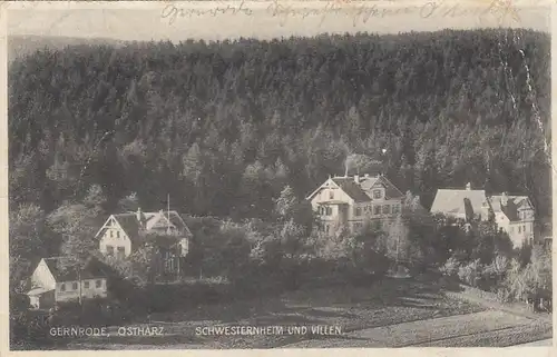 Gernrode (Ost-Harz), Schwesternheim und Villen gl1930 E6997