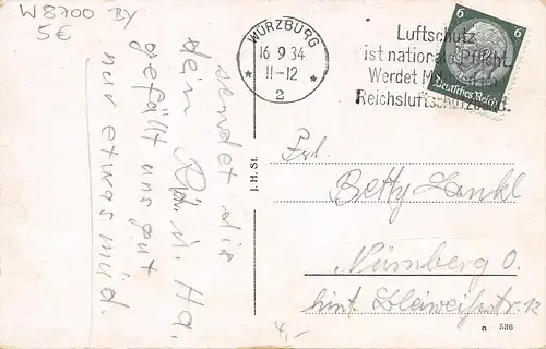 Würzburg - Teilansichten gl1934 167.497