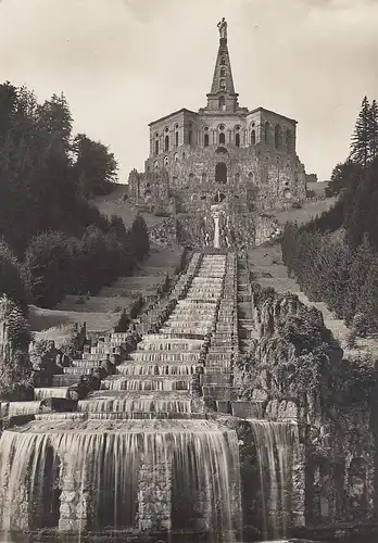 Kassel, Wilhelmshöhe, Kaskaden mit Herkules ngl E5457