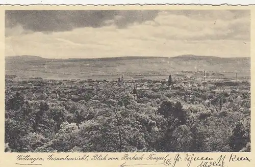 Göttingen, Blick vom Borheck-Tempel gl1937 E8545