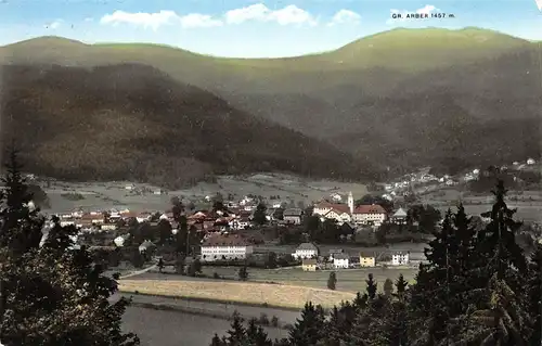 Bodenmais (Bayrischer Wald) Panorama mit Arber gl1961 167.136