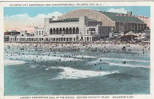 Atlantic City, N.J. Atlantic City Auditorium and Convention Hall ngl E7049