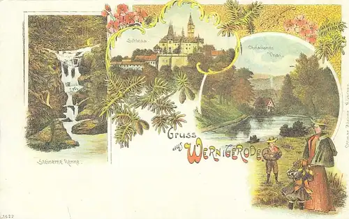Wernigerode/Harz, Mehrbild-Litho (Repro) ngl E6946