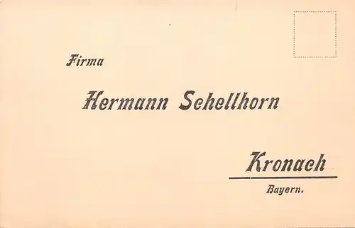 Kronach im Frankenwald - Firma Hermann Schellhorn ngl 167.603