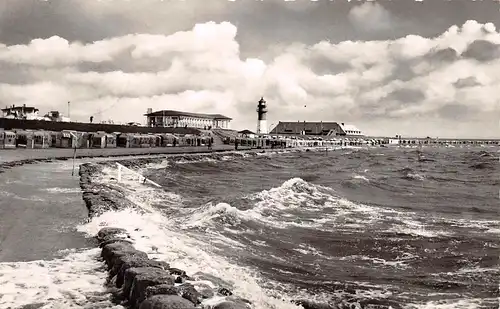 Büsum - Strand bei Sturm gl1961 167.759