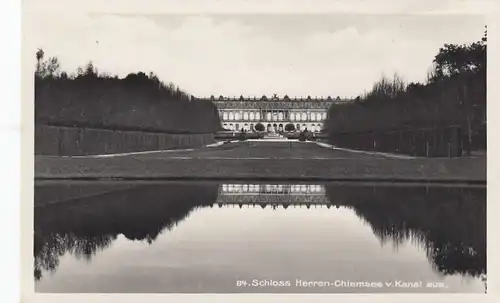 Königsschloss Herren-Chiemsee vom Kanal aus ngl E7626