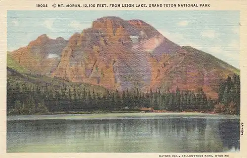 Grand Teton Nat.Park, Mt.Moran from Leigh Lake ngl E8712