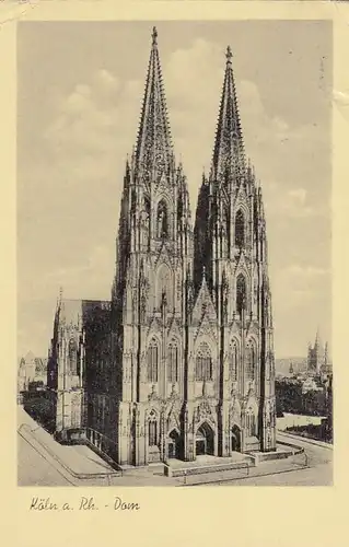 Köln am Rhein, der Dom gl1950? E7623
