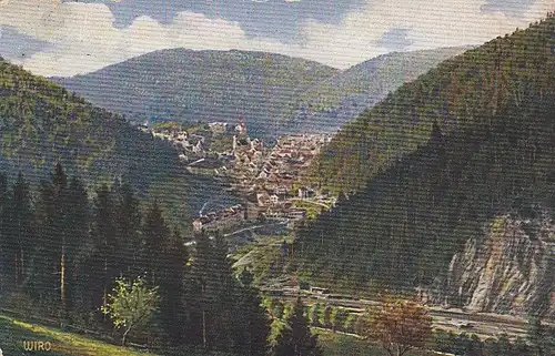 Blick auf Triberg, Schwarzwald feldpgl1916 E7679