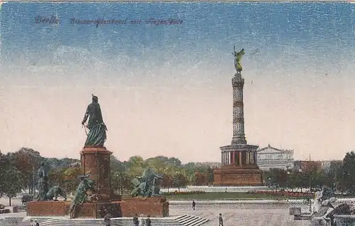 Berlin, Bismarck-Denkmal mit Siegessäule gl1922 E7238