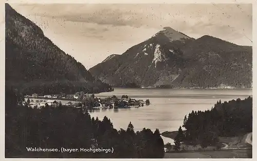 Walchensee (bayer.Hochgebirge) glum 1930? E5653