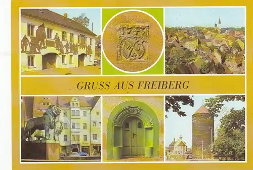 Freiberg i.Sa., Mehrbildkarte ngl E7289