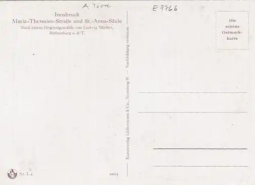 Innsbruck, Maria Theresienstraße und St.Anna-Säule ngl E7766