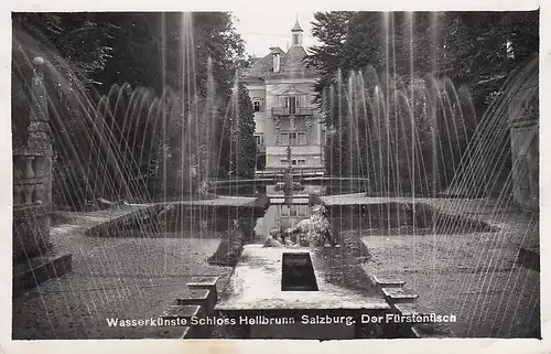 Salzburg, Wasserkünste Schloss Heilbrunn, Der Fürstentisch gl1941 E5697