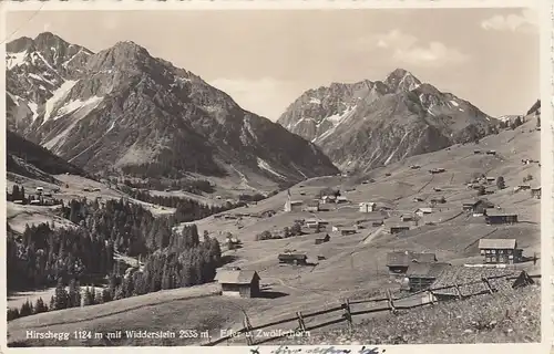 Hirschegg/Kleinwalsertal mit Widderstein gl1936 E7775