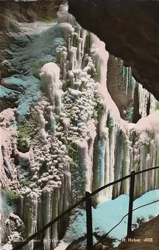 Partnachklamm bei Garmisch-Partenkirchen im Winter ngl E5585