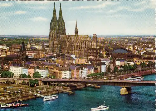 Köln a.Rh., Altstadt, Dom, Deutzer-Brücke ngl E8864