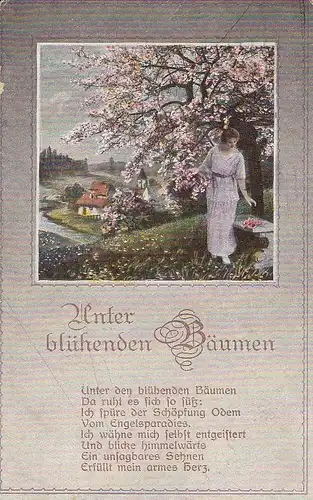 Unter blühenden Bäumen gl1920 E5614