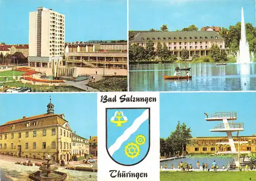 Bad Salzungen - Leninplatz Kurhaus Rathaus Schwimmbad ngl 167.790