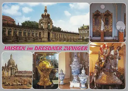 Dresden, Museen im Zwinger, Mehrbildkarte ngl E7293