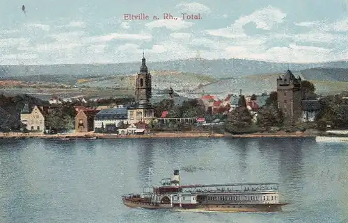 Eltville a.Rhein, Total, Litho feldpgl1917 E9005
