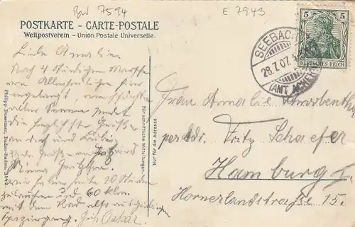 Mummelsee i.Schwarzwald gl1907 E7943