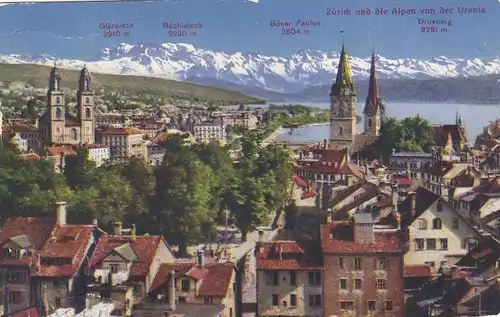 Zürich und die Alpen von der Urania ngl E9025