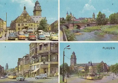 Plauen i.V., Mehrbildkarte ngl E5851